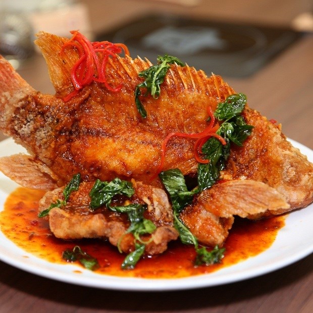 Cá Chẽm Sốt Tam Vị